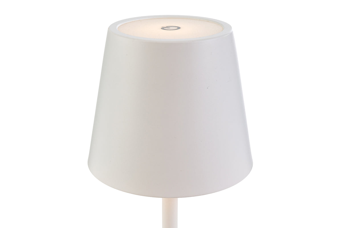 Lampada da tavolo ricaricabile bianca  | Rohome