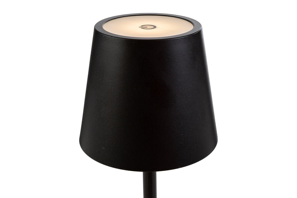 Lampada da tavolo ricaricabile nera | Rohome