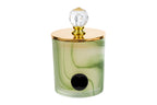 Candela profumata in vetro verde h.12.5cm | Rohome