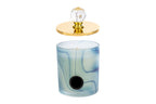 Candela profumata in azzurro verde h.12.5cm | Rohome
