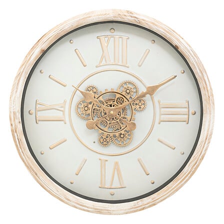 Orologio in legno con ingranaggi D.50cm | Rohome