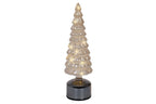 Albero di natale in vetro colore ambra rotante h34 | Rohome
