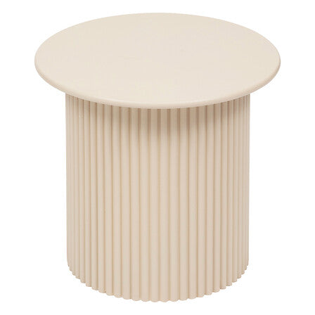 Tavolino in legno colore beige rigato | Rohome