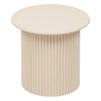 Tavolino in legno colore beige rigato | Rohome