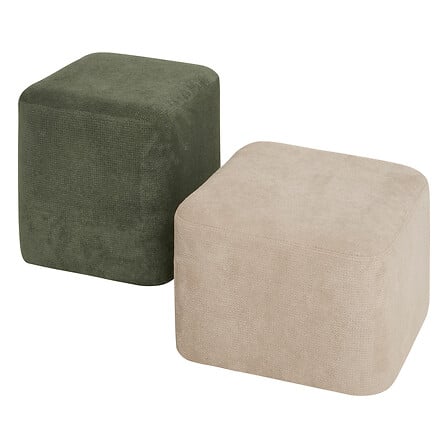 Pouf 2 in 1 colore grigio e verde | Rohome