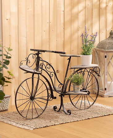Portavaso in ferro a forma di bicicletta | Rohome
