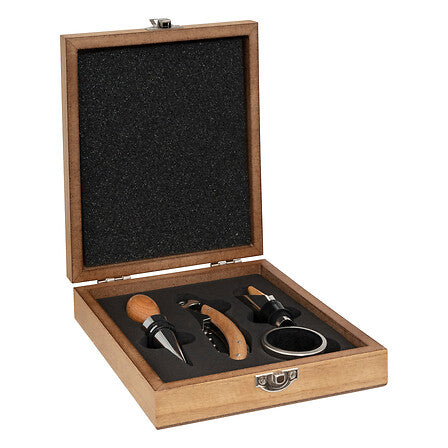 Scatola set vino sommelier 4 pz in bottiglia | Rohome