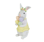 Coniglio pasquale in resina con uova h.30cm | Rohome