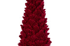Albero di natale in resina con velluto bordeaux h.30 | Rohome