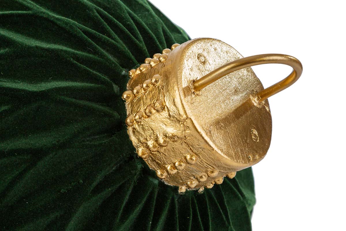 Base per per albero di natale a palla in velluto verde | rohome