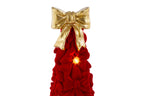 Albero di natale in resina con fiocchi bordeaux h.30 | Rohome