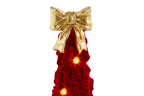 Albero di natale in resina con fiocchi bordeaux h.60 | Rohome