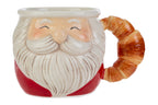 Mug natalizia in porcellana babbo natale con croissant | Rohome