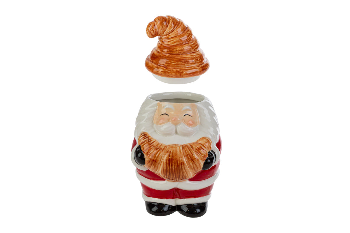 Barattolo in ceramica a forma di babbo natale h20cm | rohome