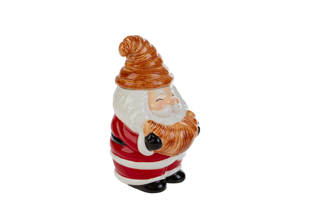 Barattolo in ceramica a forma di babbo natale h20cm | rohome