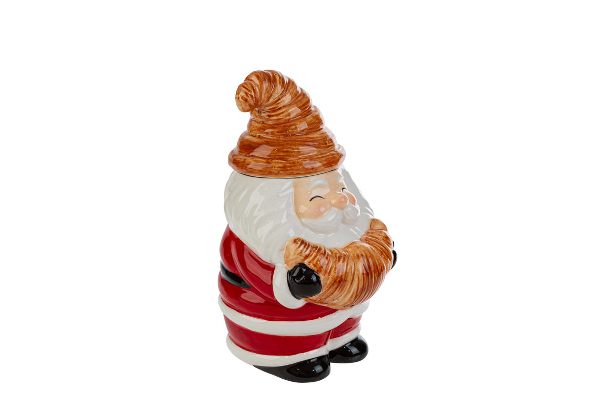 Barattolo in ceramica a forma di babbo natale h20cm | rohome