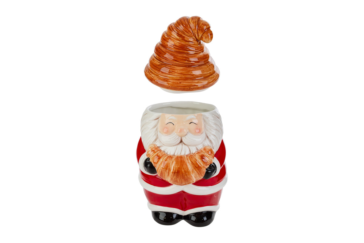 Barattolo in ceramica a forma di babbo natale h30cm | rohome
