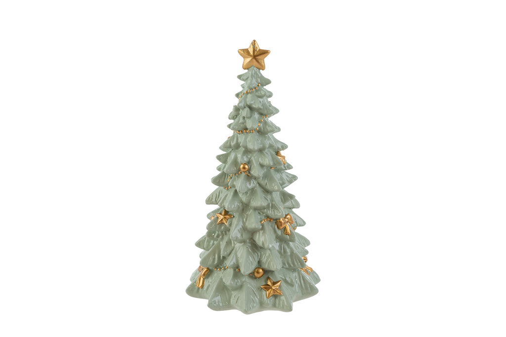 Albero di natale in resina verde chiaro h.15 | Rohome