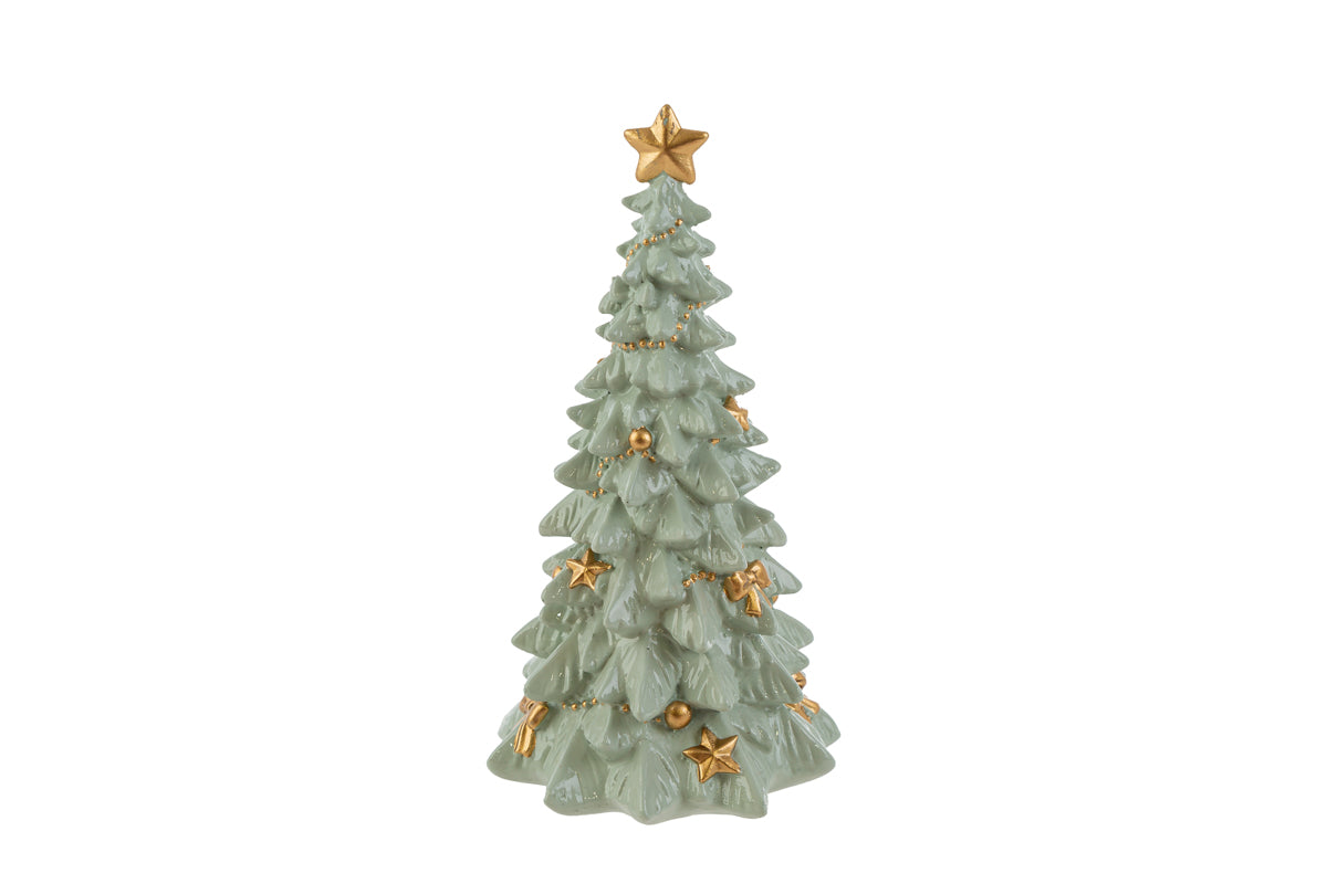 Albero di natale in resina verde chiaro h.15 | Rohome