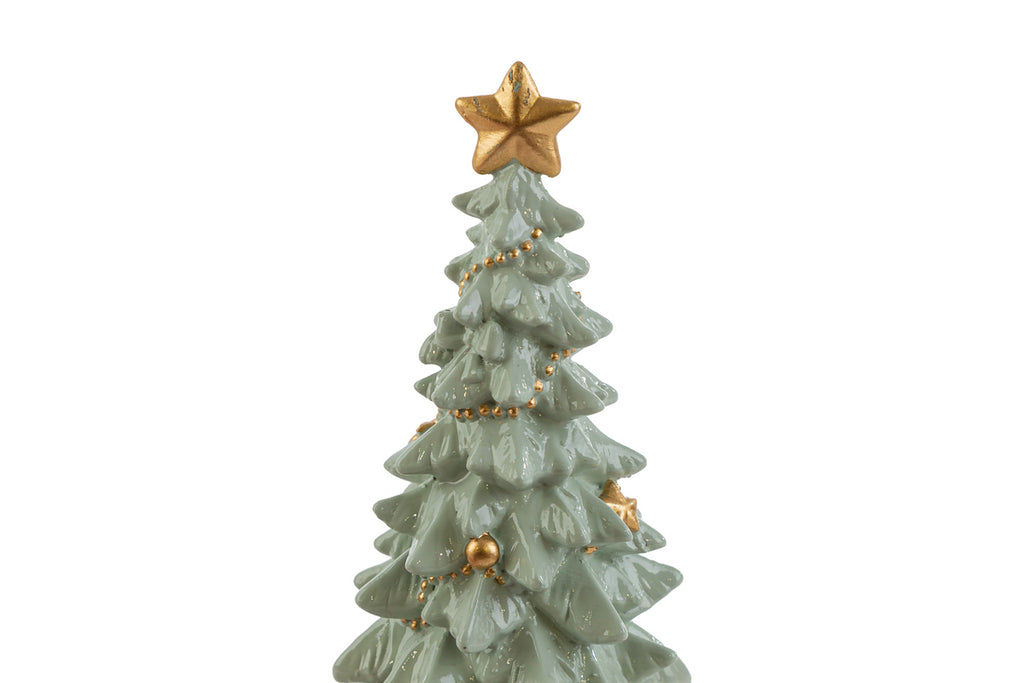 Albero di natale in resina verde chiaro h.15 | Rohome