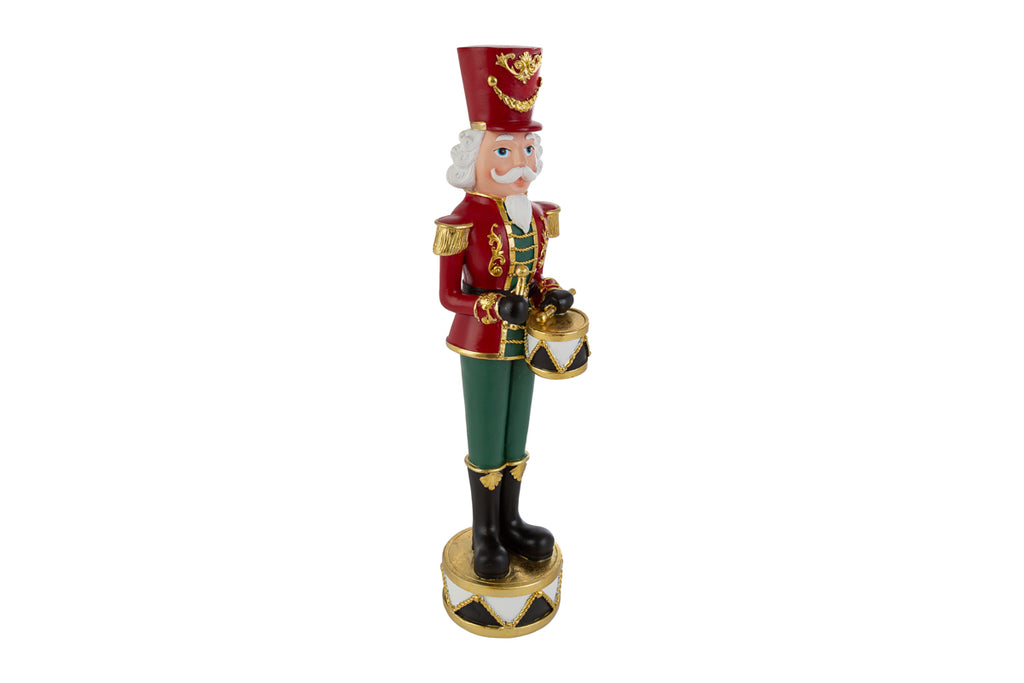 Statuina soldatino in resina con tamburo h 41.5|  rohome