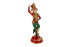 Statua Topo Natalizio in Resina danzante h.30cm | Rohome