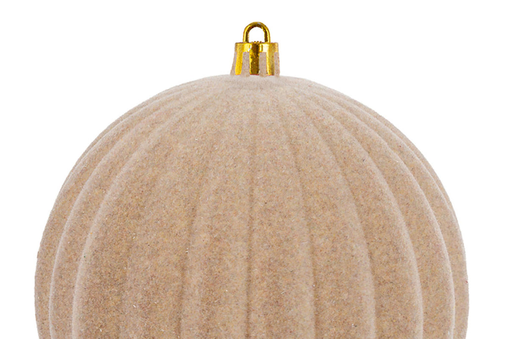 Set 12 palle di natale in plastica e velluto d.10cm  | Rohome