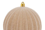 Set 12 palle di natale in plastica e velluto d.10cm  | Rohome