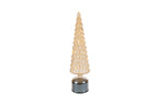 Albero di natale in vetro colore ambra rotante h39 | Rohome