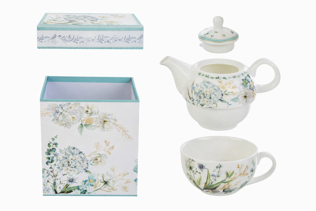 Set teiera con tazza in porcellana provenza | Rohome