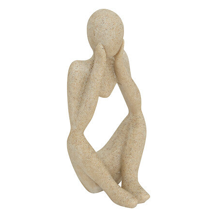 Set 3 statue in resina colore beige | Rohome
