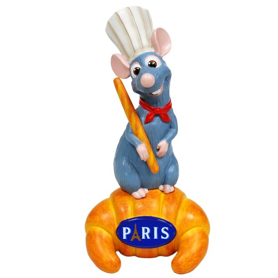 Figura remy con baguette su croissant | Rohome