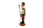 Soldatino natalizio in resina con boule de neige carillon H.50cm | Rohome