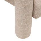 Poltrona in tessuto beige moderna | Rohome