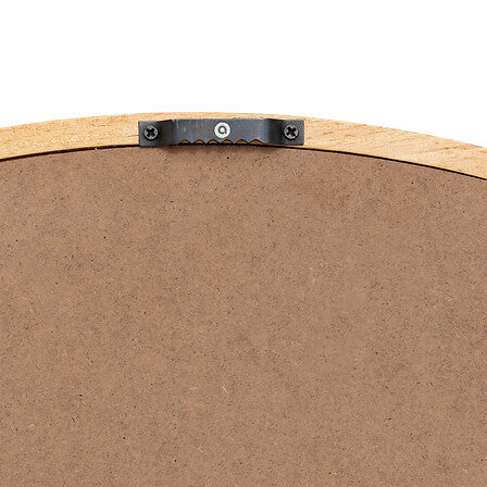 Specchio rotondo con cornice in legno naturale | rohome