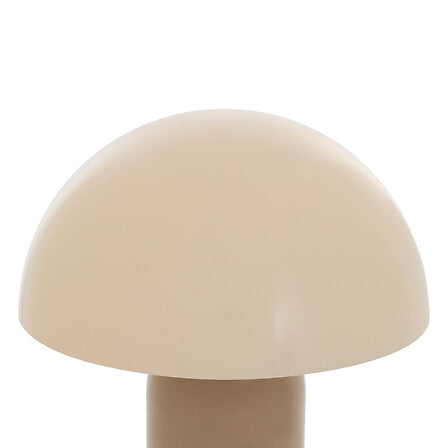 Lampada da tavolo in metallo fungo beige | rohome