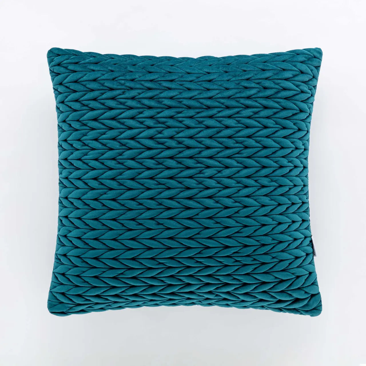 Cuscino arredo in velluto intreccio ottanio | Rohome