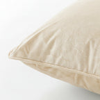 Cuscino arredo in velluto foglie beige| Rohome