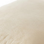 Cuscino arredo in velluto foglie beige| Rohome