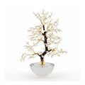 Pianta Bonsai in ceramica con pietre bianche h.20cm | Rohome