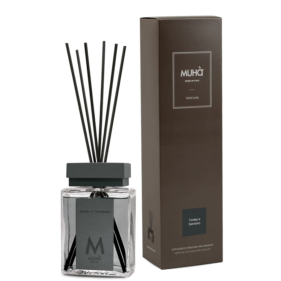 Muhà - profumo ambiente stick tonka e sandalo 100ml | Rohome