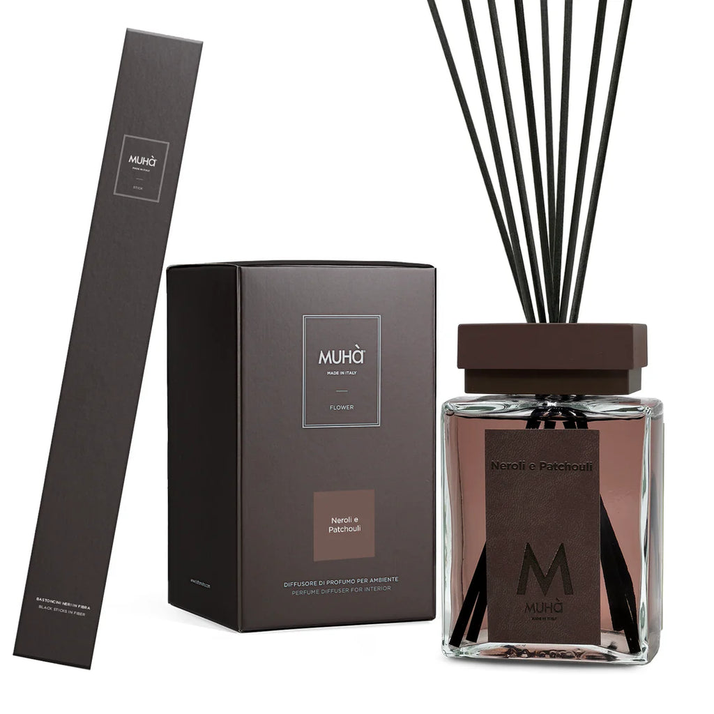 Muhà - profumo ambiente stick neroli e patchouli 500ml | Rohome