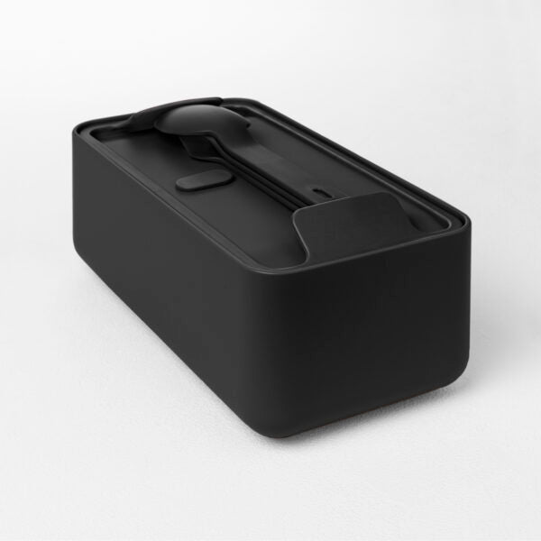 Blim plus - lunchbox 2 scomparti black | rohome