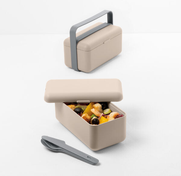 Blim plus - lunchbox 2 scomparti tortora | rohome