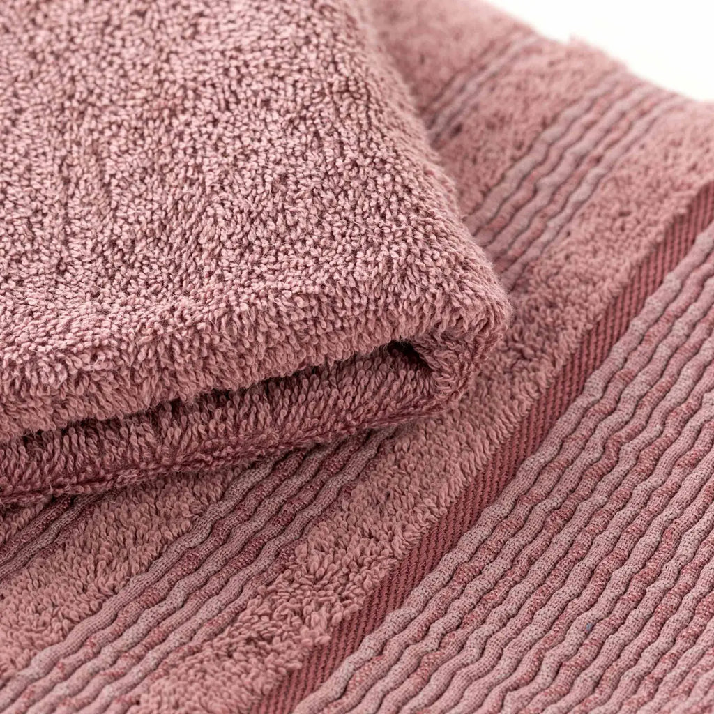 Set 1+1 asciugamani e viso rosa | Rohome