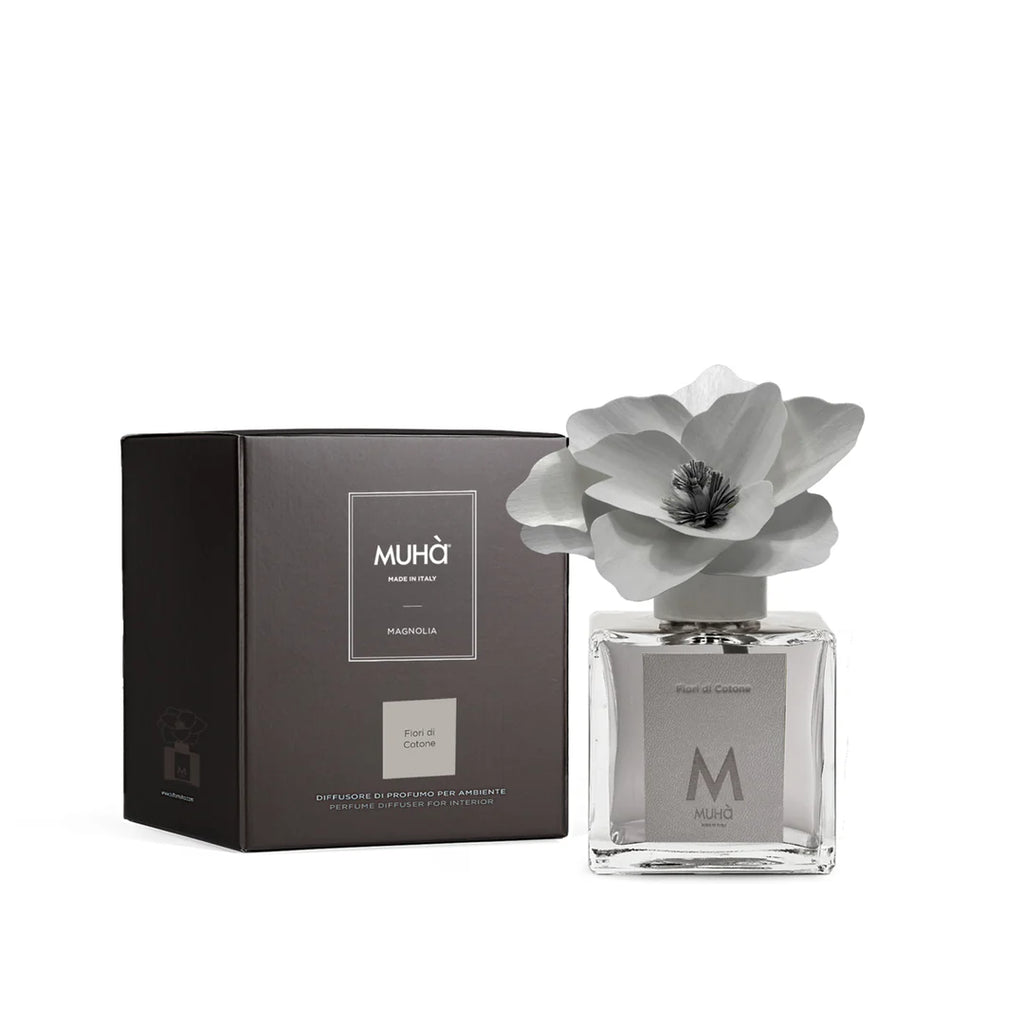 Muhà - profumo ambiente magnolia 100ml Fiori di Cotone | Rohome