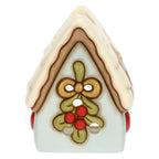 Thun - Porta tea-light casetta con vischio in ceramica Inverno Incantato | rohom