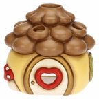 Thun - tealight casetta a forma di pigna in ceramica | rohome