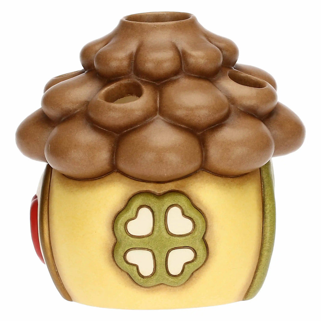 Thun - tealight casetta a forma di pigna in ceramica | rohome