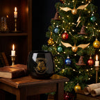 Tazza Harry Potter con logo Hogwarts oro. Collezione Ufficiale | Rohome
